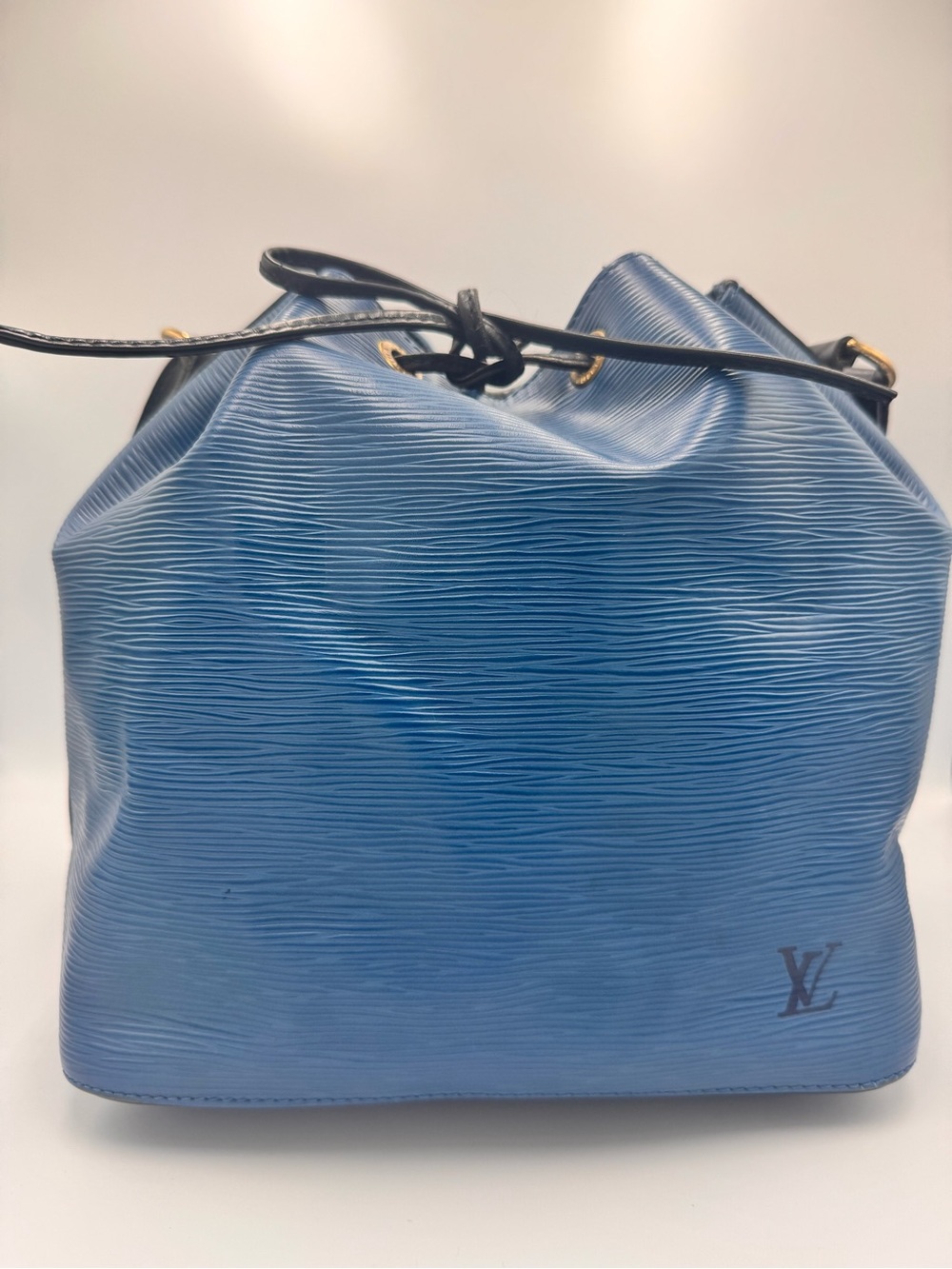 Louis Vuitton Epi NoƩ PM Bucket Bag Toledo Blue | Authentic Vintage LV